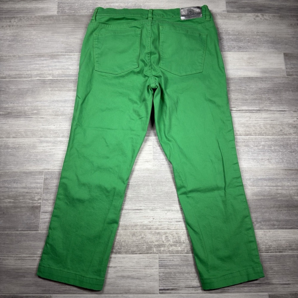 Lauren Ralph Lauren LRL Kelly Green Wash Denim Capri Jeans Women's Size 12 - Picture 7 of 9